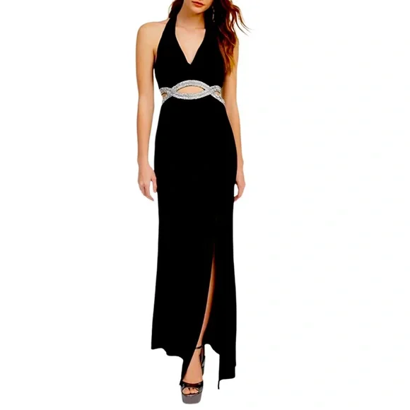 Speechless | Dresses | Speechless Long Party Dress With Peekaboo Jeweled  Waist | Poshmark